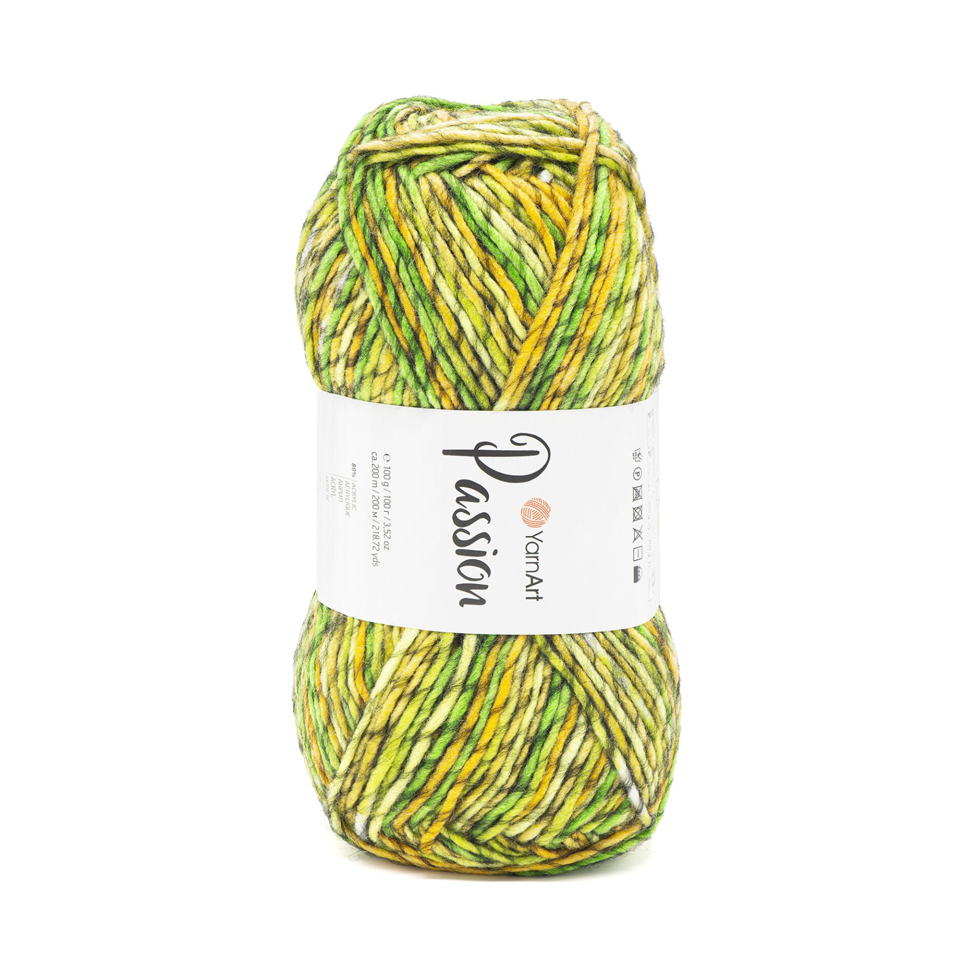 YARNART PASSION - MULTICOLOR KNITTING YARN VARIEGATED - 1243