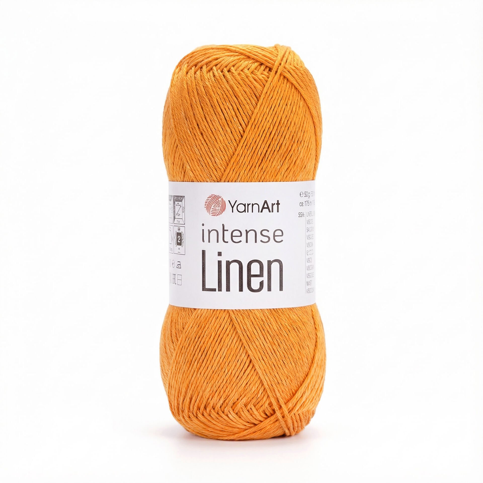 YARNART INTENSE LINEN - KNITTING YARN YELLOW - 4116