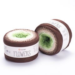YARNART FLOWERS - MULTICOLOR KNITTING YARN VARIEGATED - 272