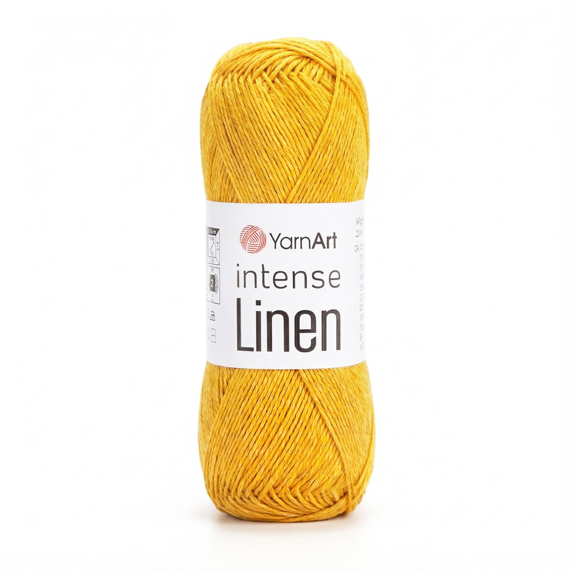 YARNART INTENSE LINEN - KNITTING YARN YELLOW - 4117