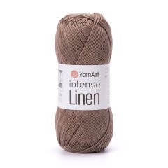 YARNART INTENSE LINEN - KNITTING YARN BROWN - 4118