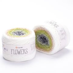 YARNART FLOWERS - MULTICOLOR KNITTING YARN VARIEGATED - 274