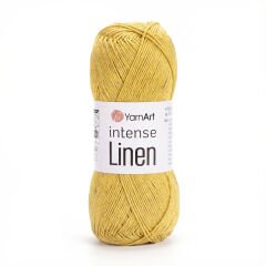 YARNART INTENSE LINEN - KNITTING YARN YELLOW - 4119