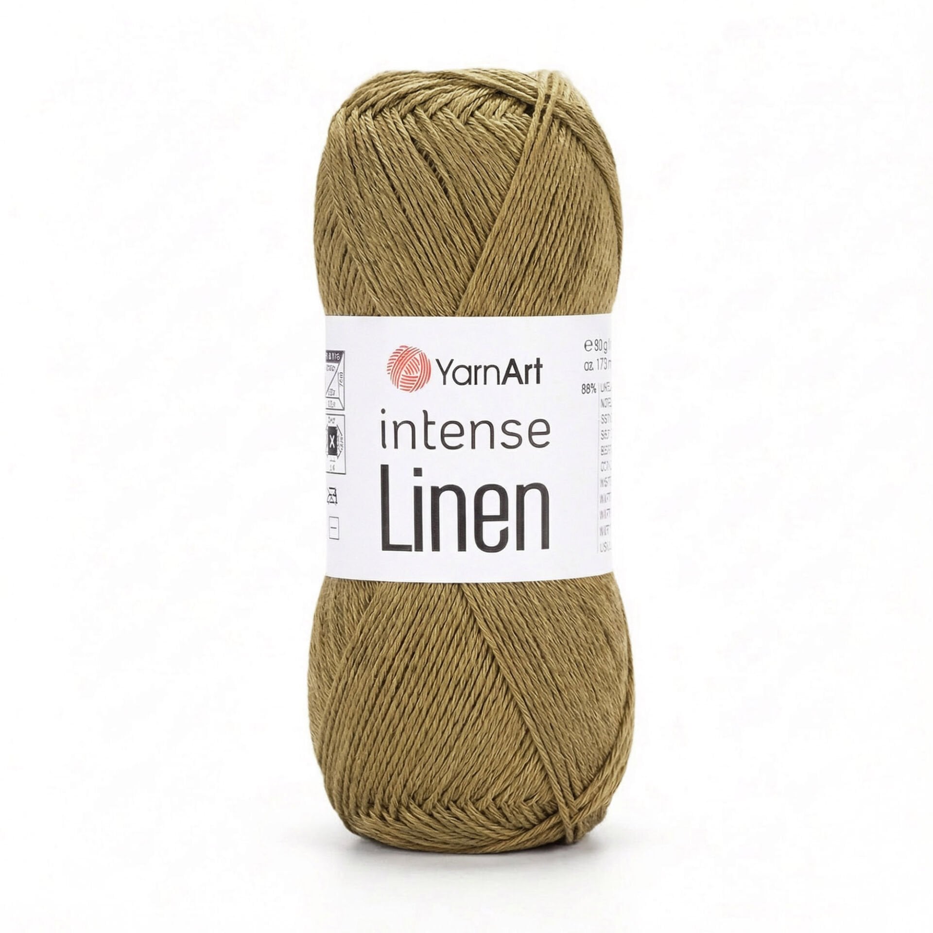 YARNART INTENSE LINEN - KNITTING YARN GREEN - 4120