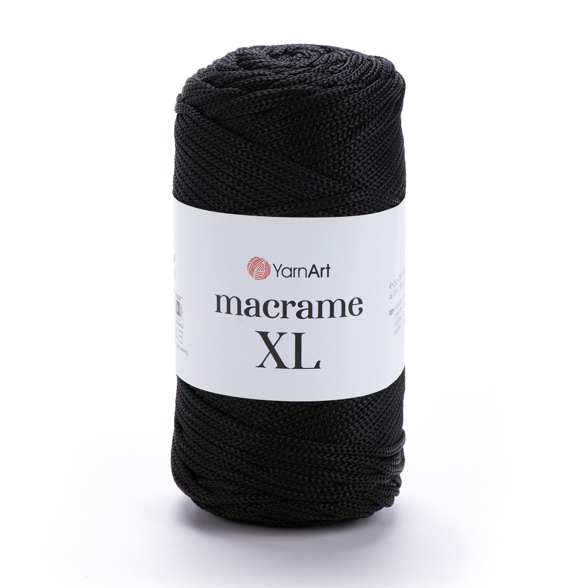 YARNART MACRAME XL - MACRAME CORD BLACK - 148