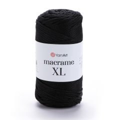 YARNART MACRAME XL - MACRAME CORD BLACK - 148