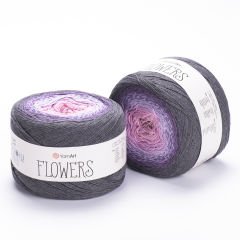 YARNART FLOWERS - MULTICOLOR KNITTING YARN VARIEGATED - 276