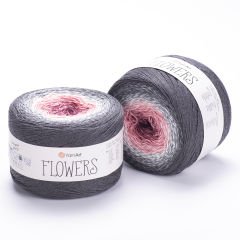 YARNART FLOWERS - MULTICOLOR KNITTING YARN VARIEGATED - 279