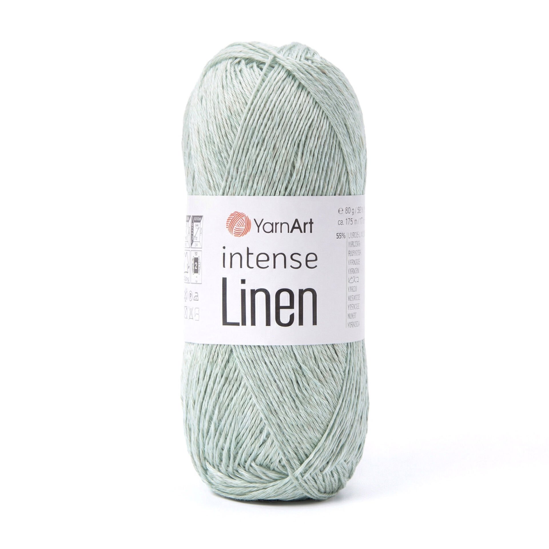 YARNART INTENSE LINEN - KNITTING YARN BLUE - 4123