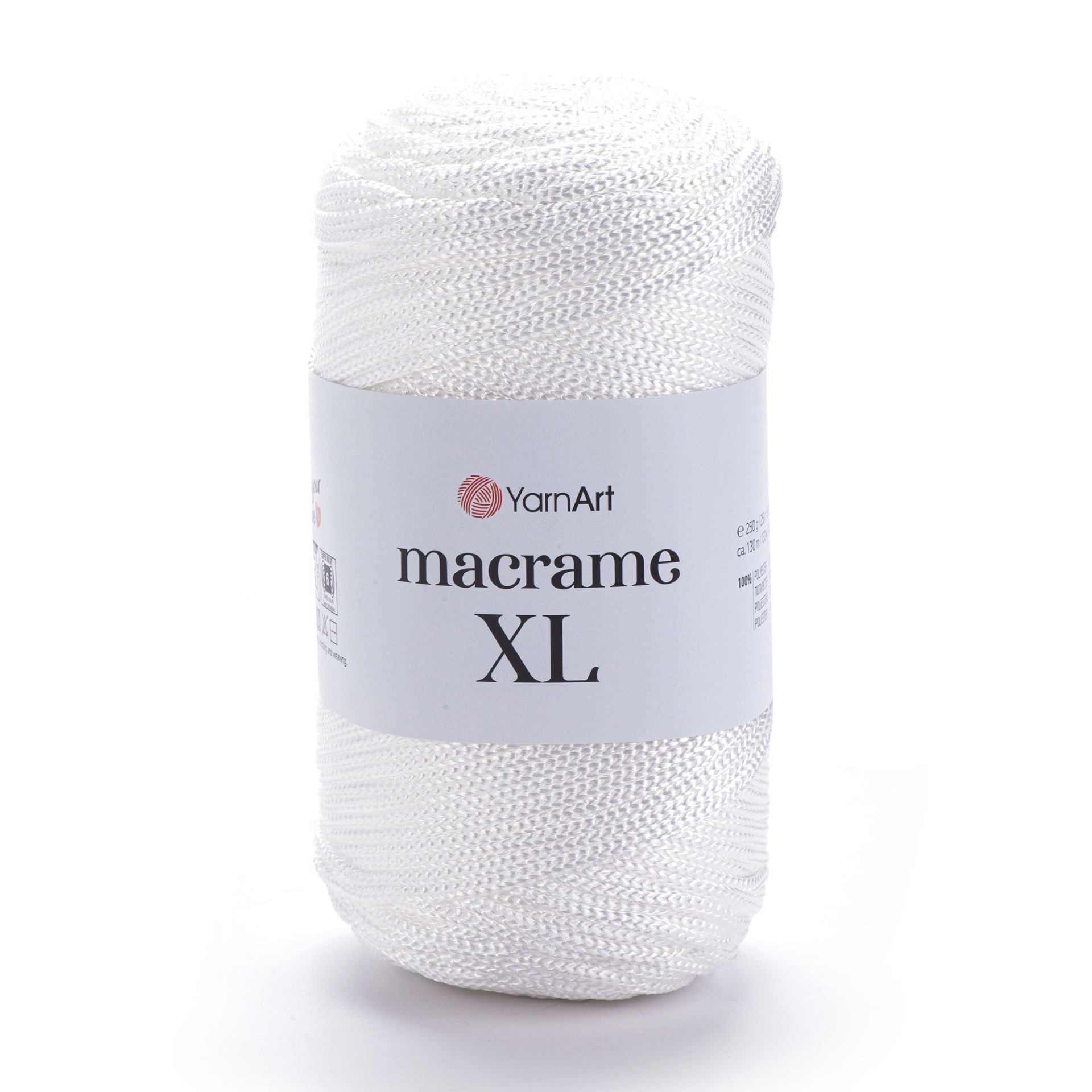 YARNART MACRAME XL - MACRAME CORD WHITE - 154
