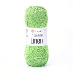 YARNART INTENSE LINEN - KNITTING YARN GREEN - 4125