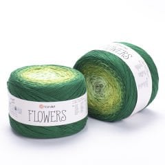 YARNART FLOWERS - MULTICOLOR KNITTING YARN VARIEGATED - 283