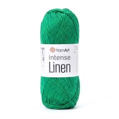 YARNART INTENSE LINEN - KNITTING YARN GREEN - 4127