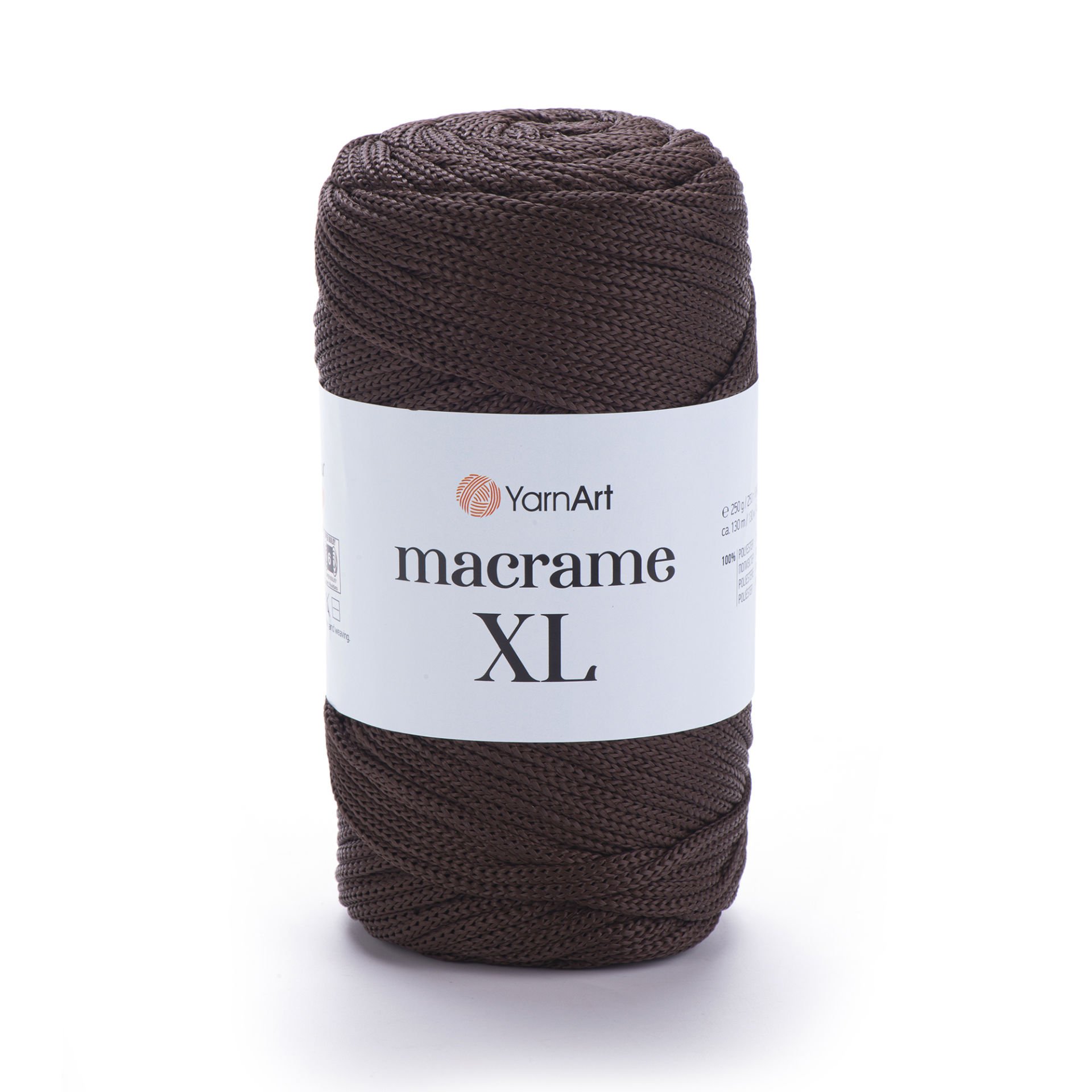 YARNART MACRAME XL - MACRAME CORD DARK BROWN - 157