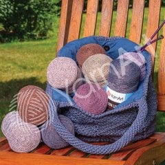 YARNART RIBBON LUREX - ACCESSORIES KNITTING YARN BROWN - 736
