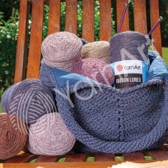 YARNART RIBBON LUREX - ACCESSORIES KNITTING YARN BROWN - 736