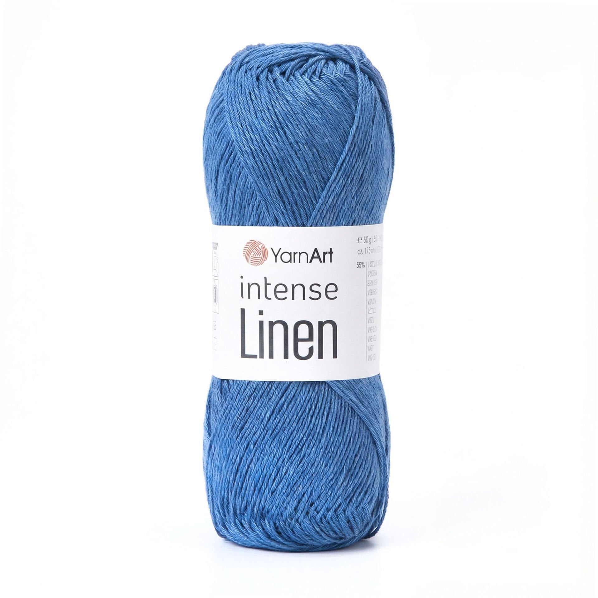 YARNART INTENSE LINEN - KNITTING YARN BLUE - 4128