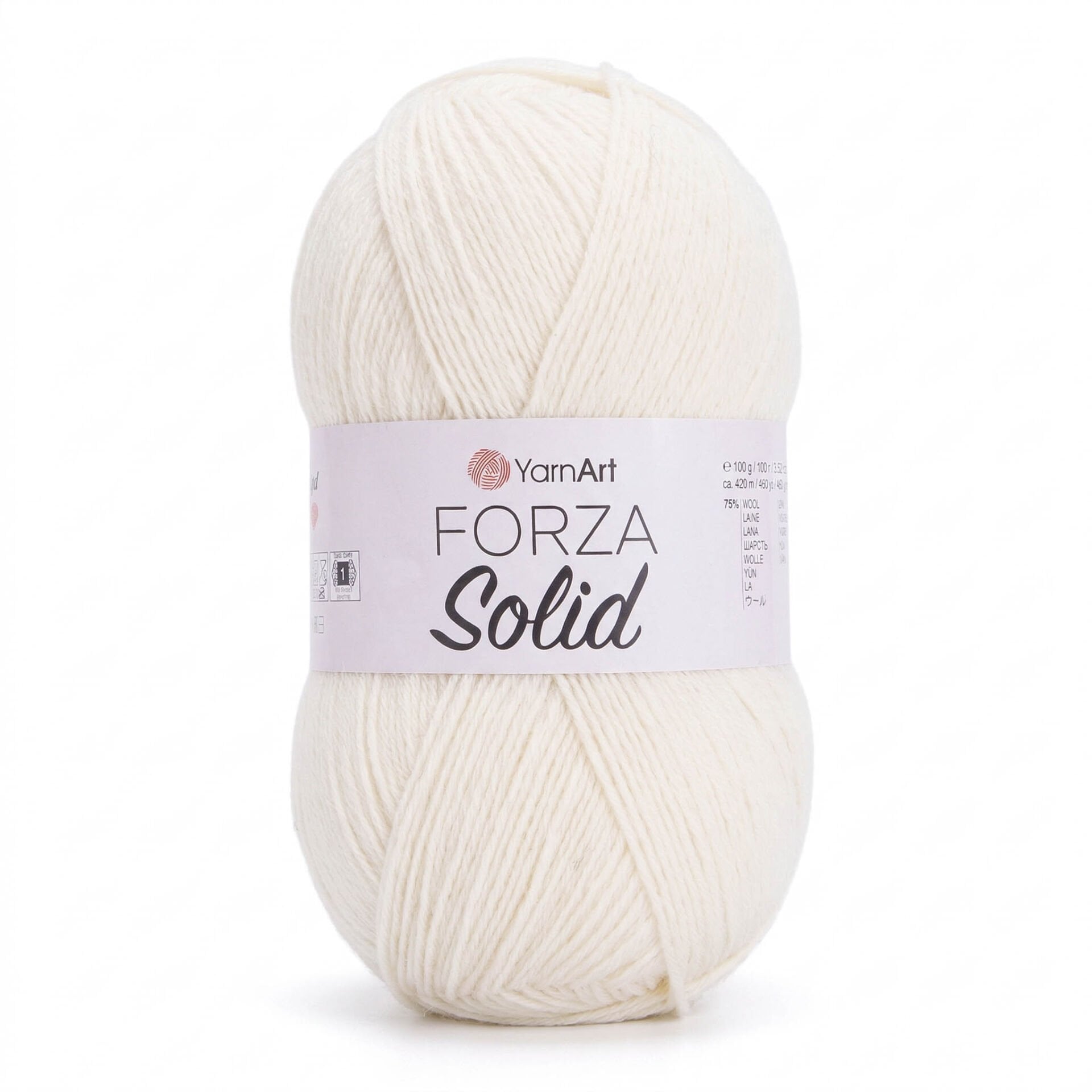 YARNART FORZA SOLID - KNITTING YARN OFF-WHITE - 4602