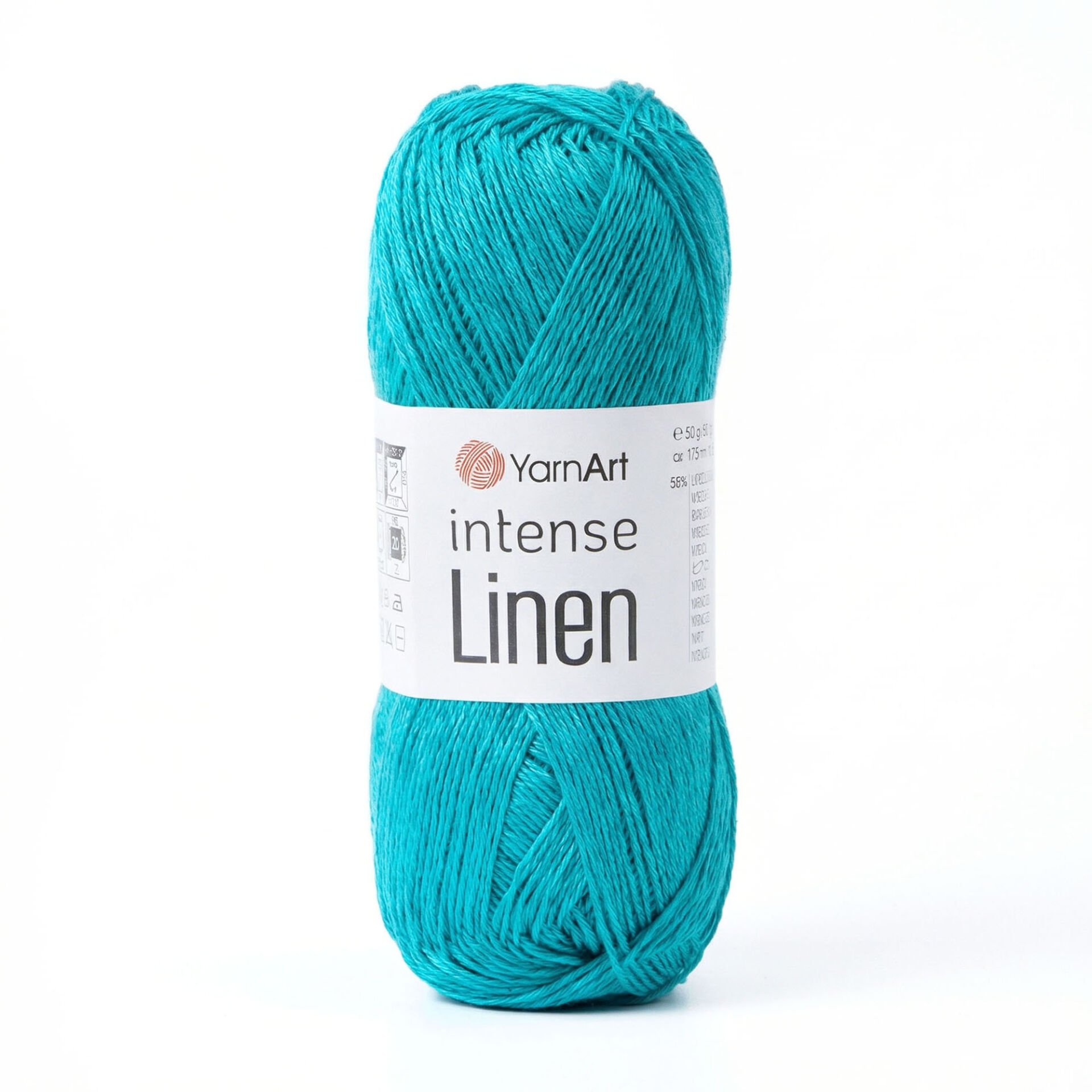 YARNART INTENSE LINEN - KNITTING YARN BLUE - 4129