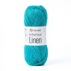 YARNART INTENSE LINEN - KNITTING YARN BLUE - 4129