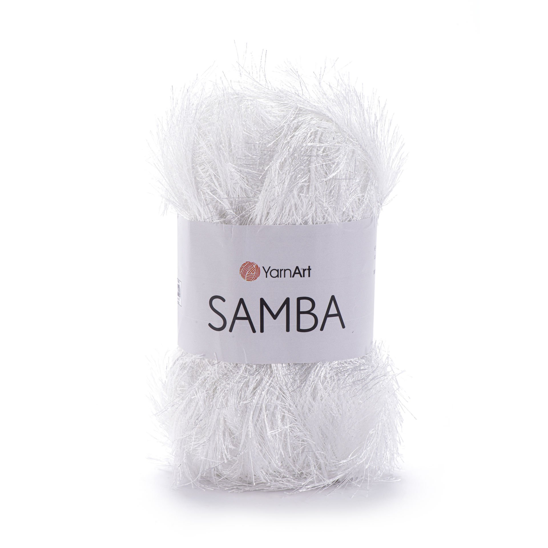 YARNART SAMBA - KNITTING YARN WHITE - 01