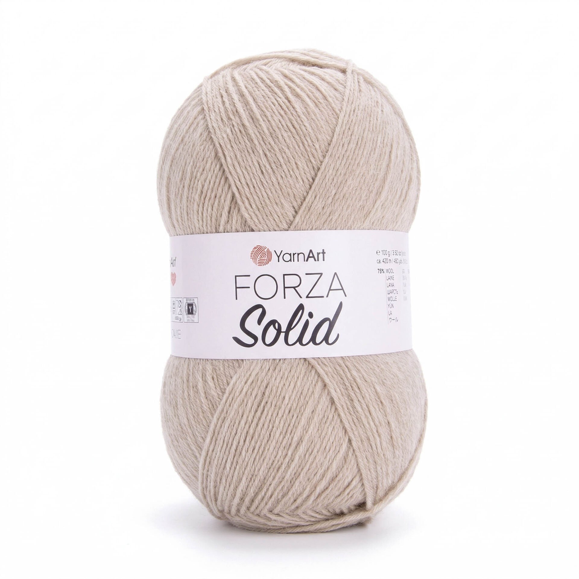 YARNART FORZA SOLID - KNITTING YARN BEIGE - 4604
