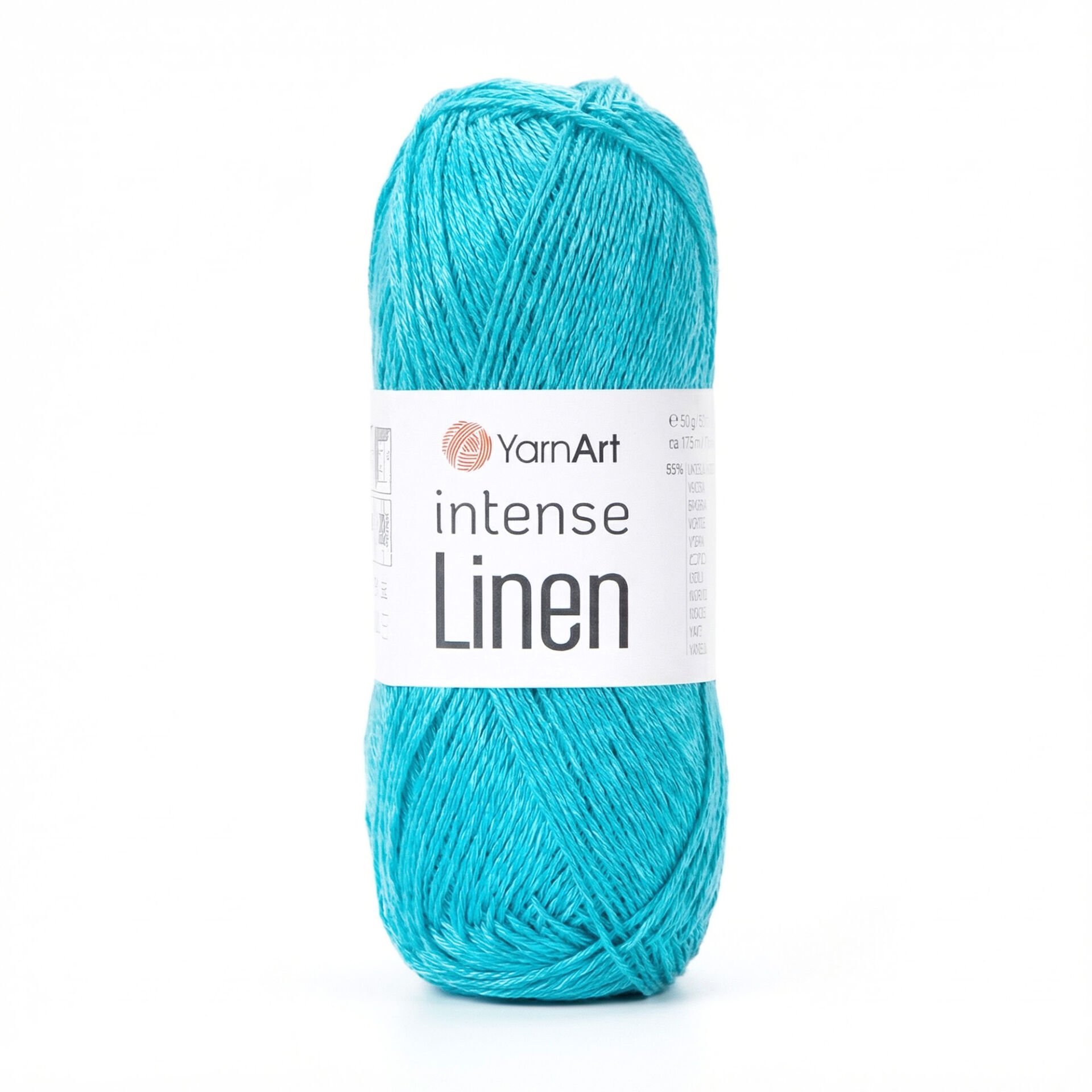 YARNART INTENSE LINEN - KNITTING YARN BLUE - 4131
