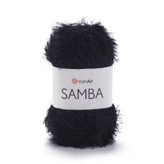 YARNART SAMBA - KNITTING YARN BLACK - 02