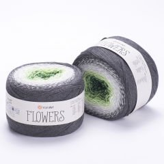 YARNART FLOWERS - MULTICOLOR KNITTING YARN VARIEGATED - 291