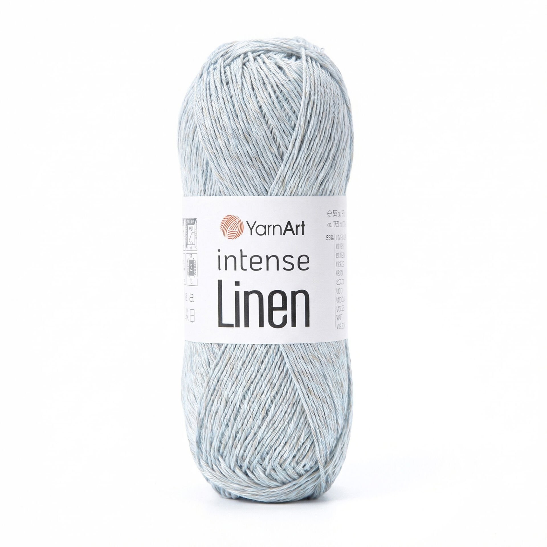 YARNART INTENSE LINEN - KNITTING YARN GREY - 4133