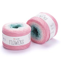 YARNART FLOWERS - MULTICOLOR KNITTING YARN VARIEGATED - 292