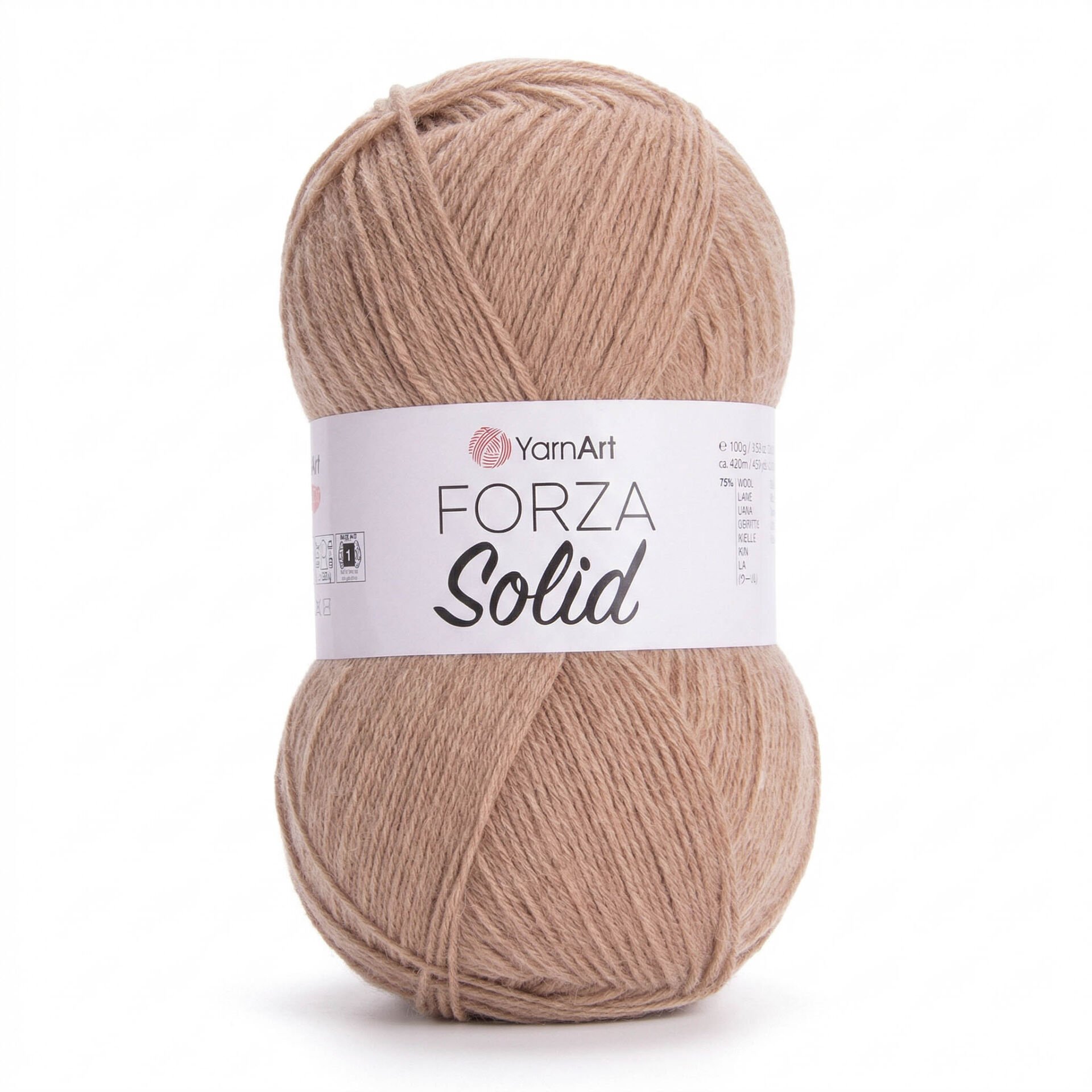YARNART FORZA SOLID - KNITTING YARN BEIGE - 4607