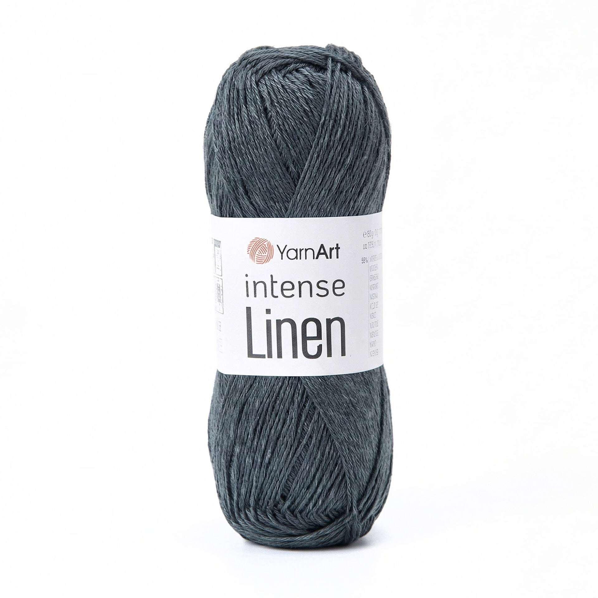 YARNART INTENSE LINEN - KNITTING YARN ANTHRACITE - 4134