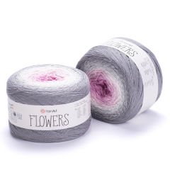 YARNART FLOWERS - MULTICOLOR KNITTING YARN VARIEGATED - 293