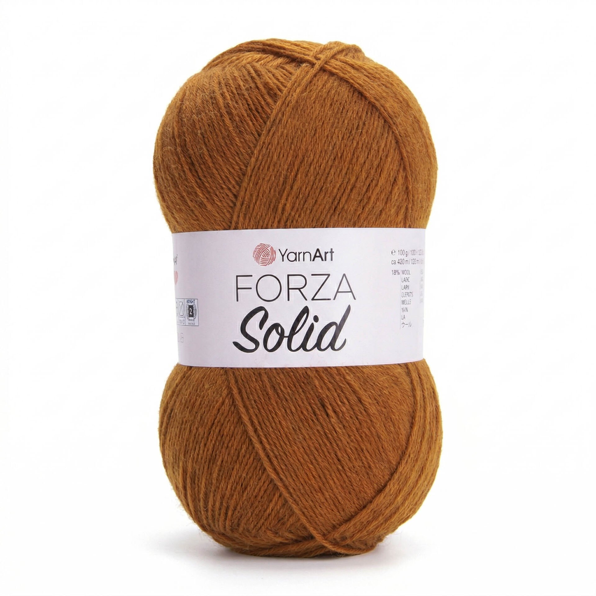 YARNART FORZA SOLID - KNITTING YARN TERRACOTTA - 4608