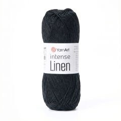 YARNART INTENSE LINEN - KNITTING YARN BLACK - 4135