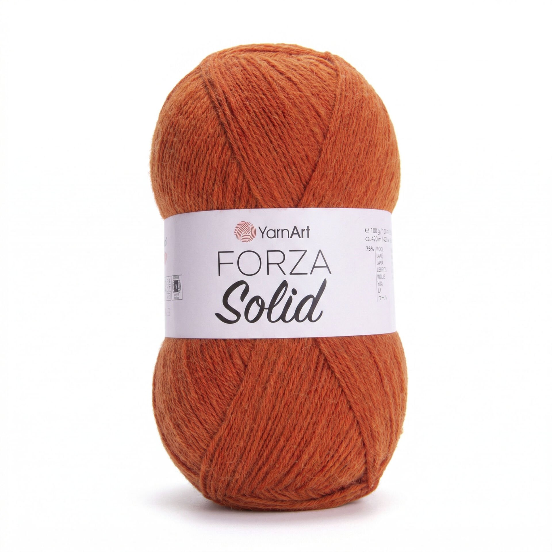 YARNART FORZA SOLID - KNITTING YARN ORANGE - 4609