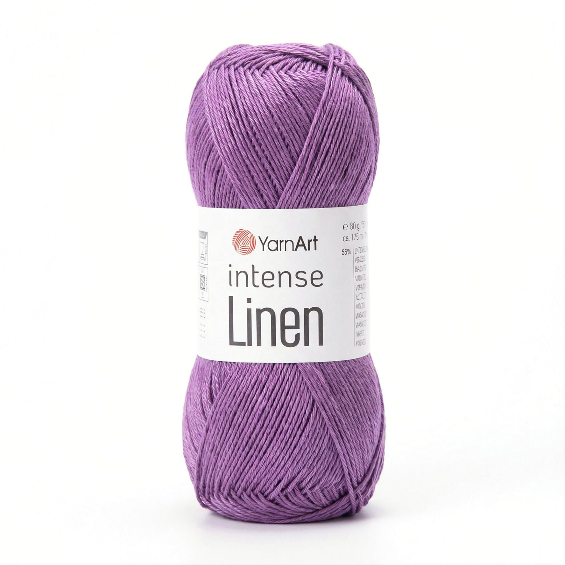 YARNART INTENSE LINEN - KNITTING YARN PURPLE - 4112