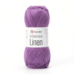 YARNART INTENSE LINEN - KNITTING YARN PURPLE - 4112