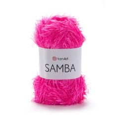 YARNART SAMBA - KNITTING YARN NEON PINK - 08