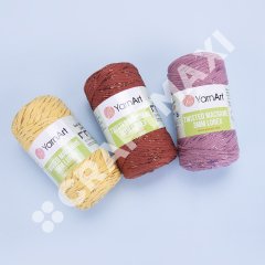 YARNART TWISTED MACRAME 3 MM LUREX - MACRAME CORD