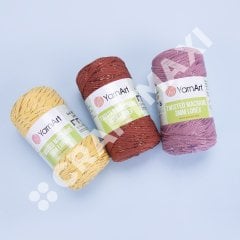 YARNART TWISTED MACRAME 3 MM LUREX - MACRAME CORD