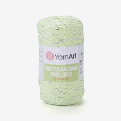 YARNART TWISTED MACRAME 3 MM LUREX - MACRAME CORD PISTACHIO - 755