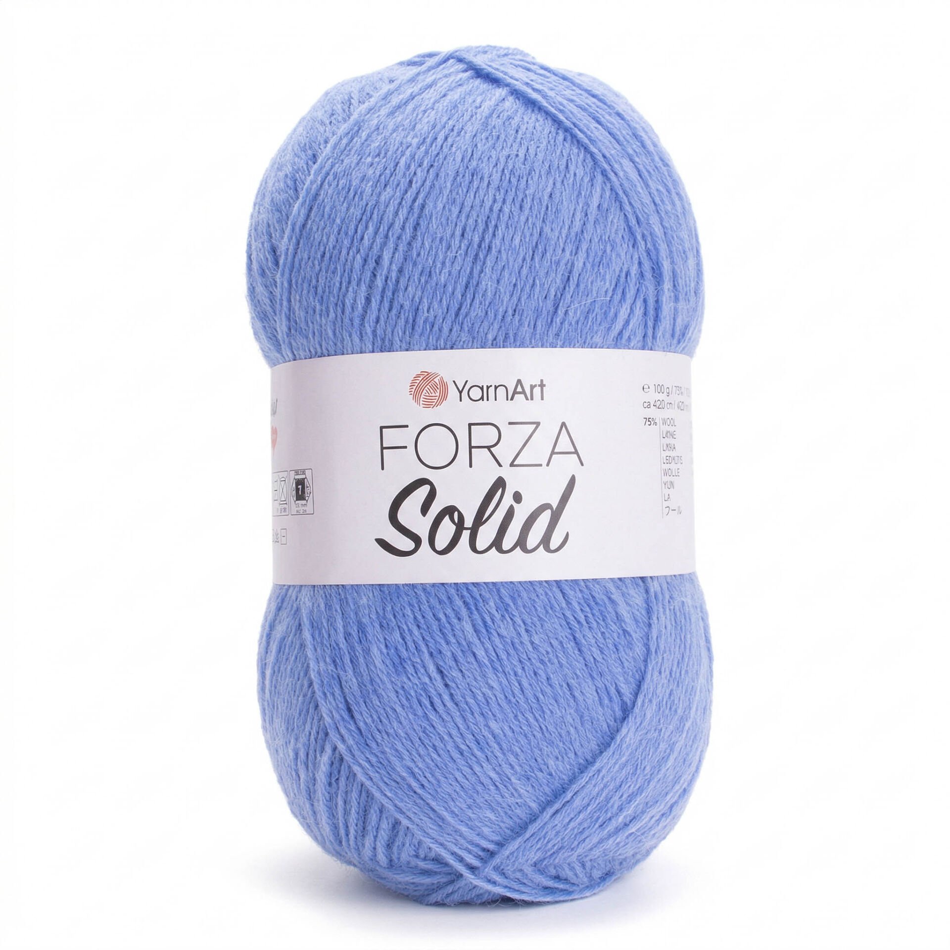 YARNART FORZA SOLID - KNITTING YARN BLUE - 4617