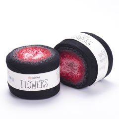 YARNART FLOWERS - MULTICOLOR KNITTING YARN VARIEGATED - 282