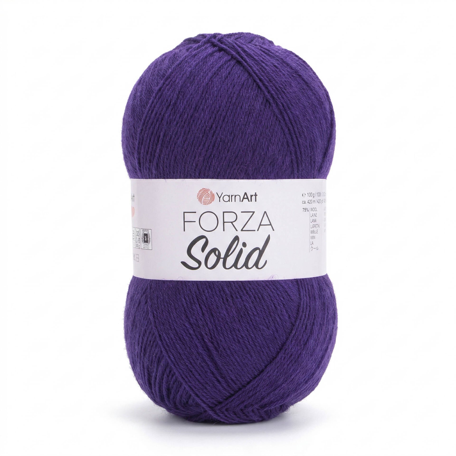 YARNART FORZA SOLID - KNITTING YARN PURPLE - 4622