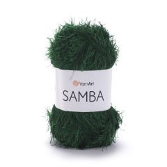 YARNART SAMBA - KNITTING YARN DARK GREEN - 200