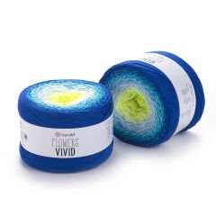 YARNART FLOWERS VIVID - MULTICOLOR KNITTING YARN VARIEGATED - 510