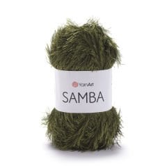 YARNART SAMBA - KNITTING YARN OLIVE GREEN - 530