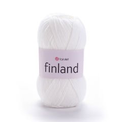 YARNART FINLAND - KNITTING YARN WHITE - 150